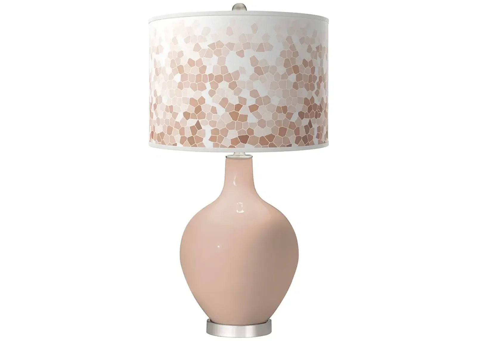 Italian Coral Mosaic Ovo Table Lamp