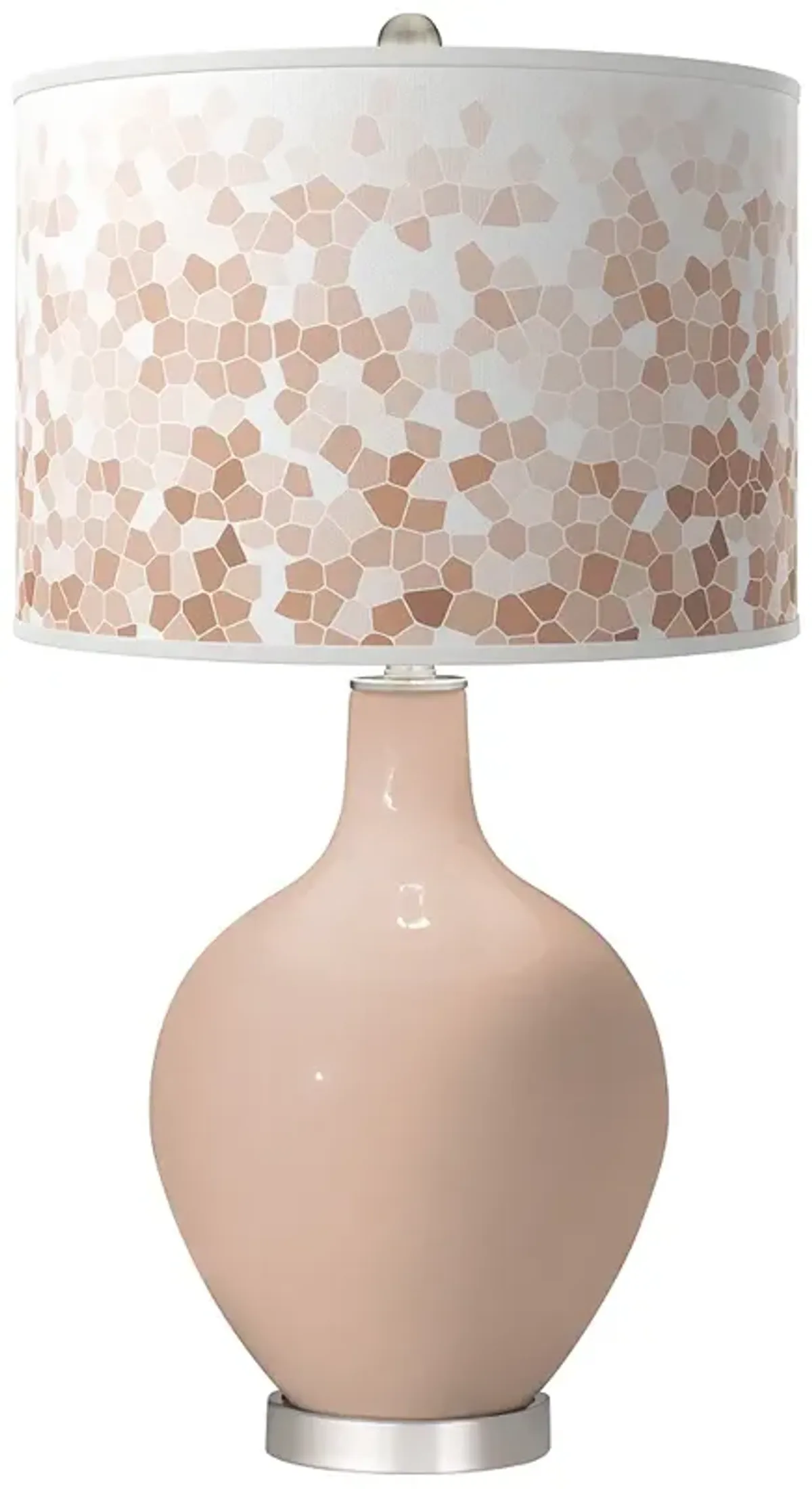 Italian Coral Mosaic Ovo Table Lamp