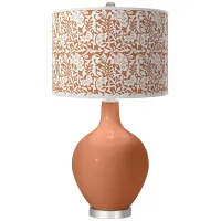 Baked Clay Gardenia Ovo Table Lamp