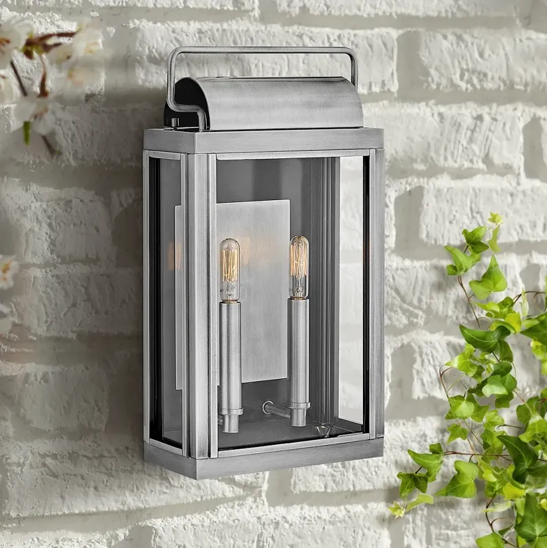 Sag Harbor 16 1/2" High Brushed Aluminum Outdoor Wall Light