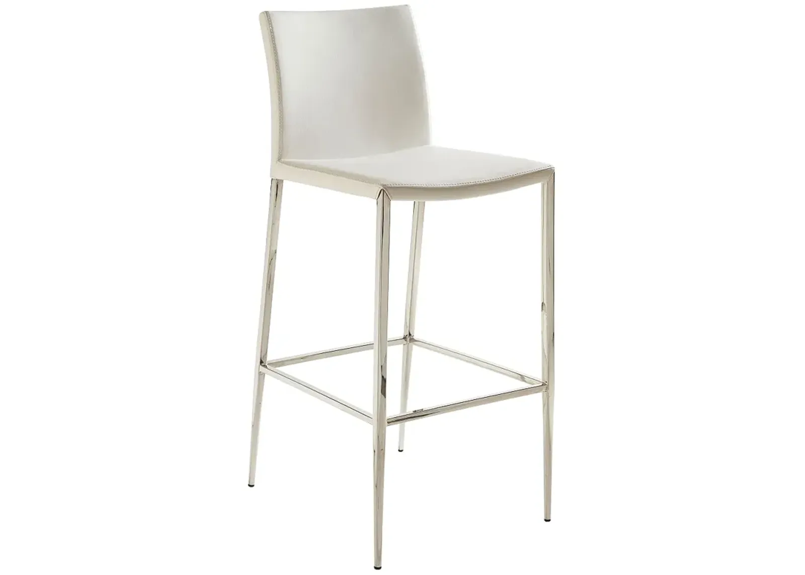 Diana 29 1/2" White Leatherette Bar Stool