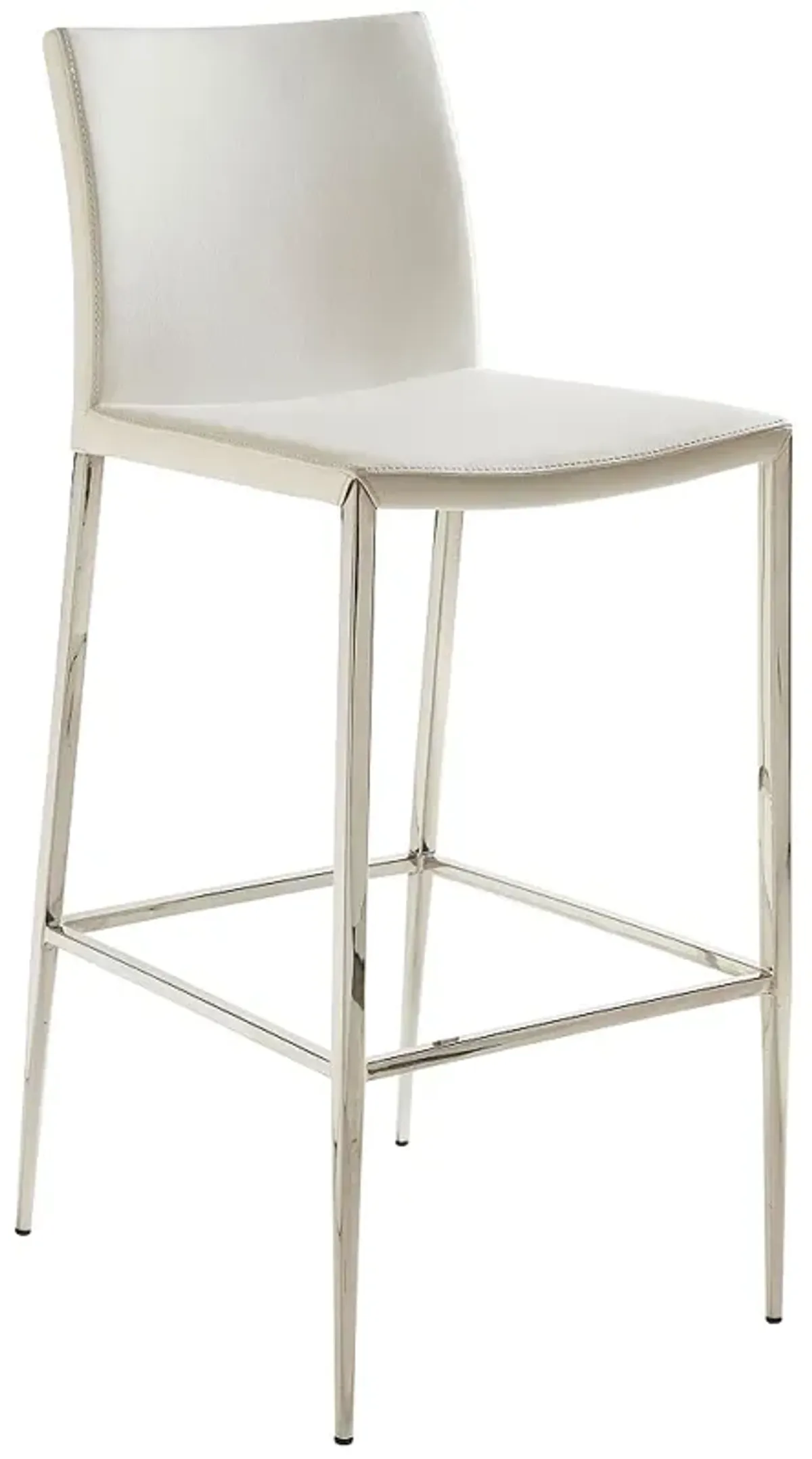 Diana 29 1/2" White Leatherette Bar Stool