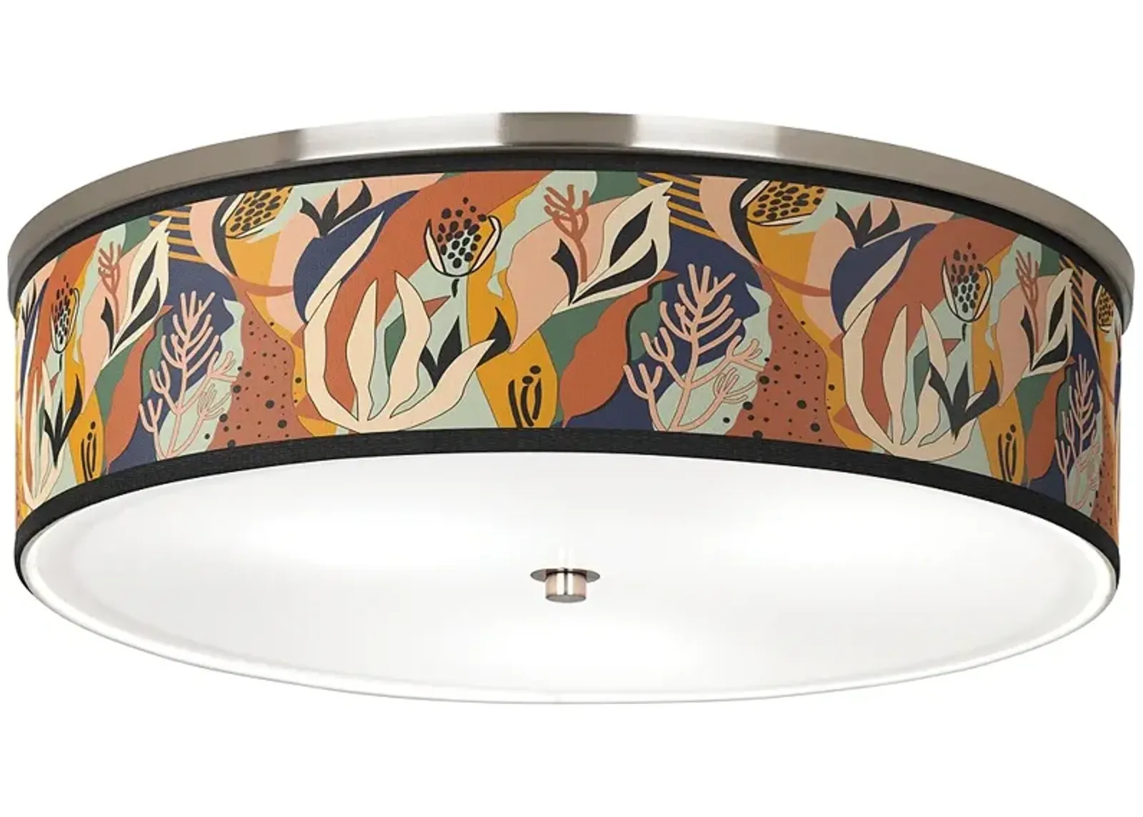 Wild Desert Giclee Nickel 20 1/4" Wide Ceiling Light