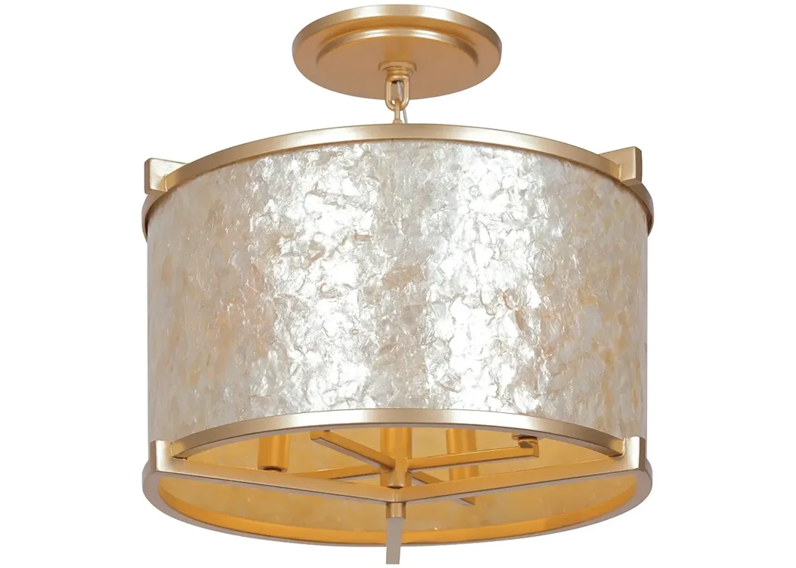 Metropolitan Sommers Bend 4-Light Fawn Gold Semi-Flush