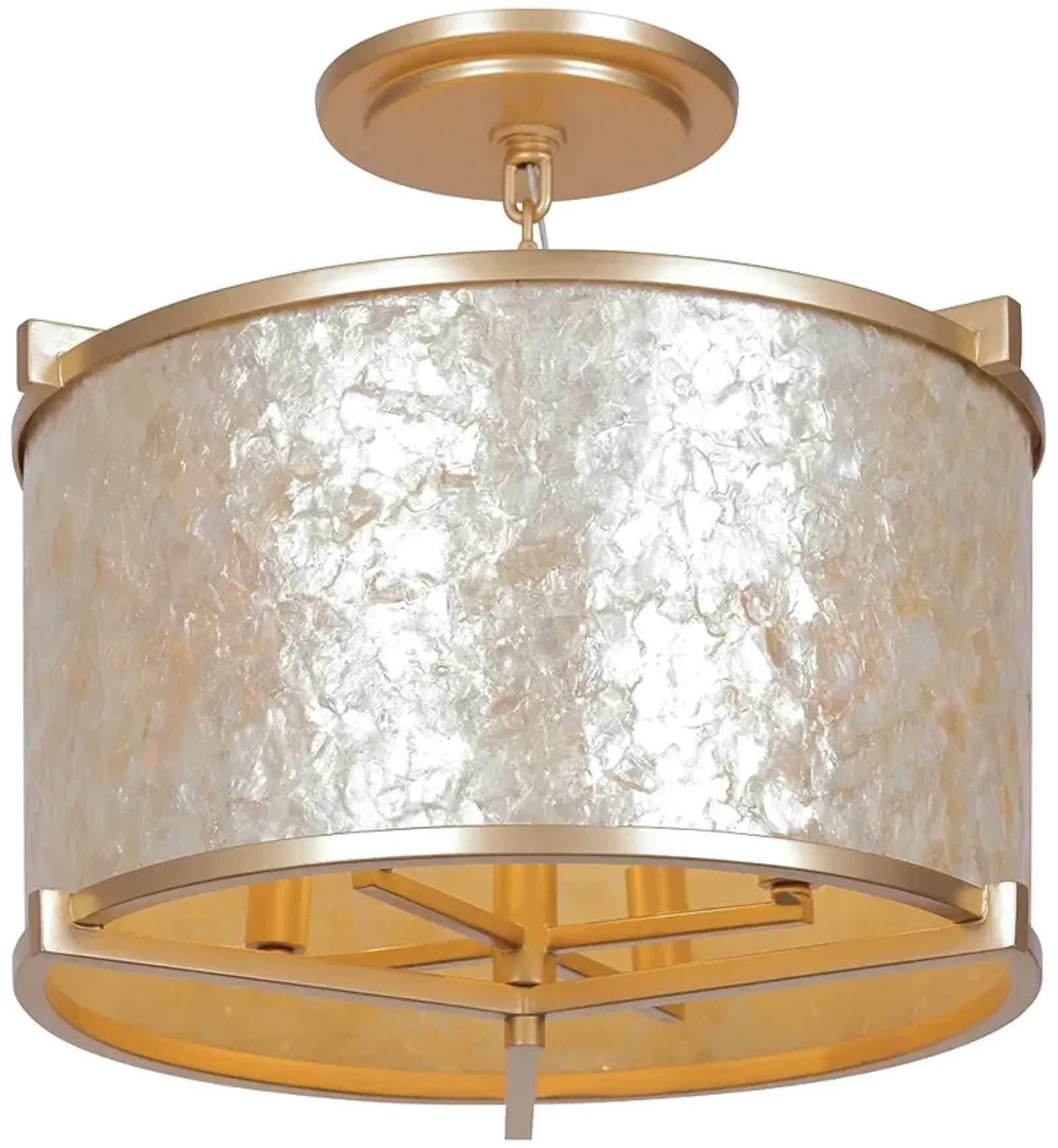 Metropolitan Sommers Bend 4-Light Fawn Gold Semi-Flush