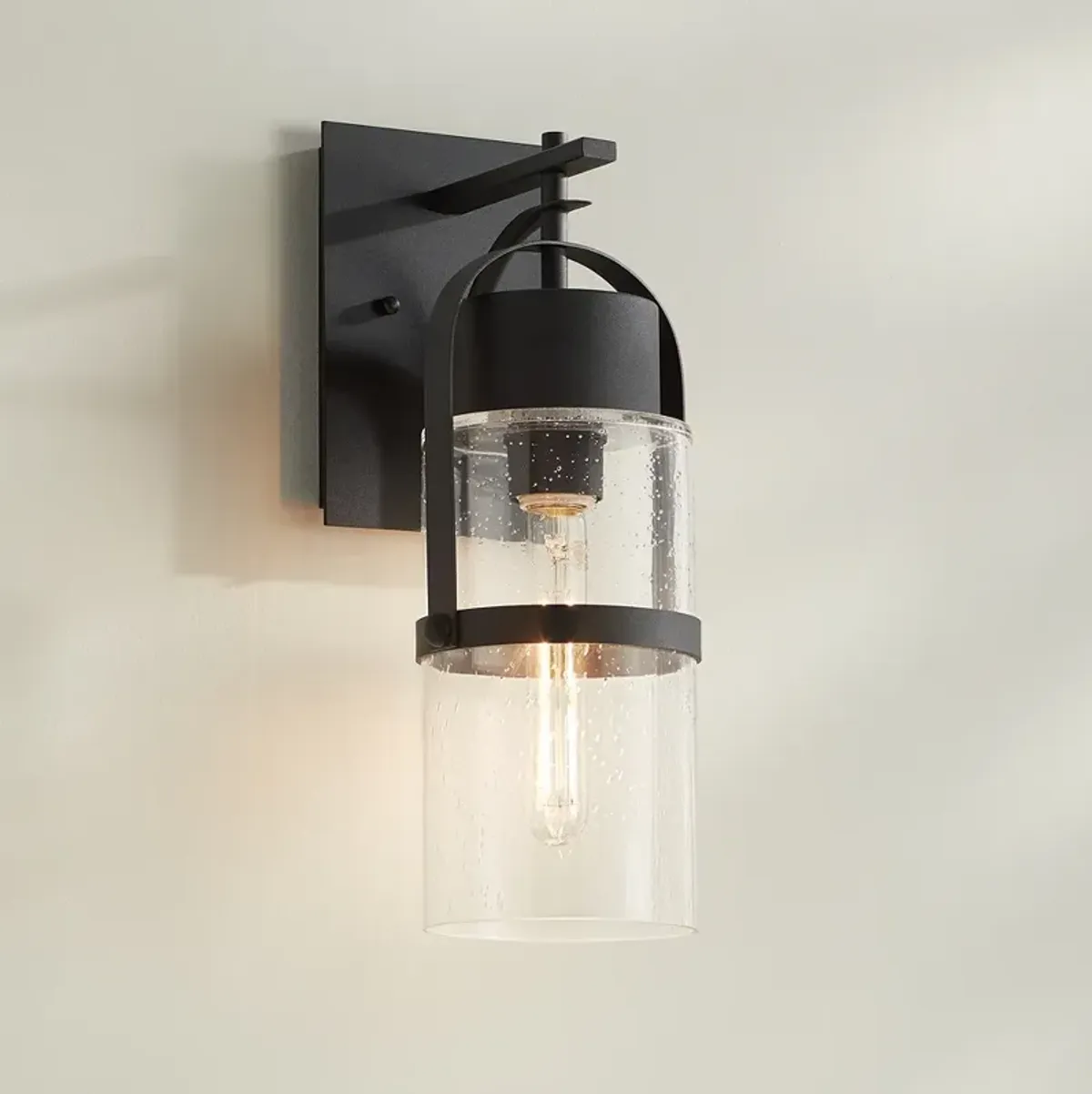 Possini Euro Caramela 16" High Black Wall Sconce