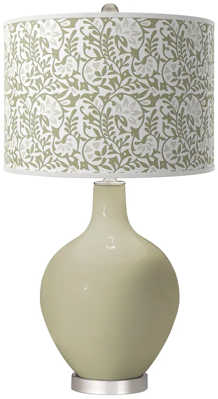 Sage Gardenia Ovo Table Lamp