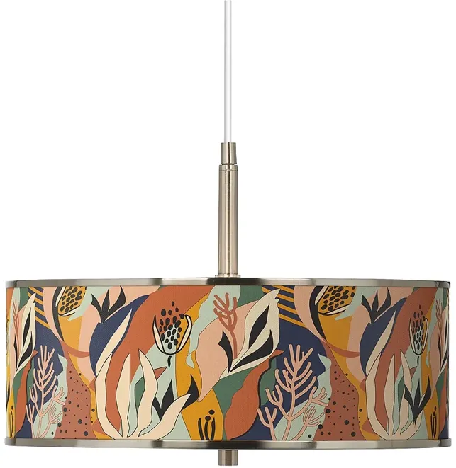 Wild Desert Giclee Glow 16" Wide Pendant Light