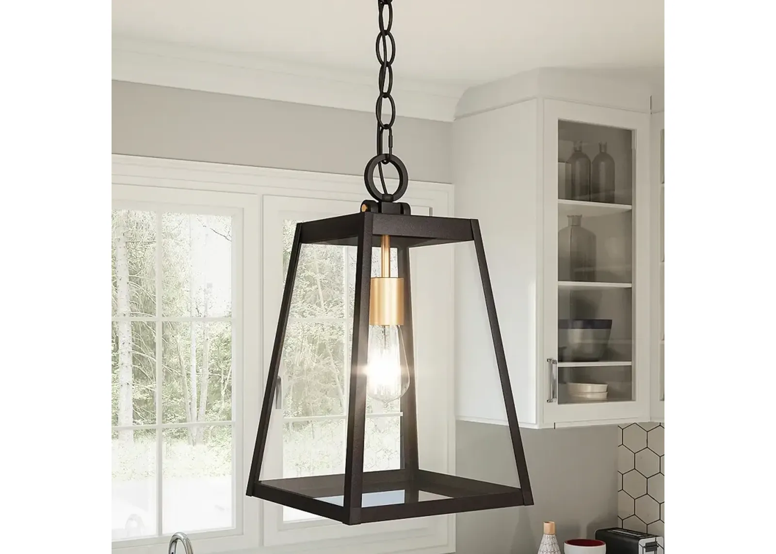 Quoizel Amberly Grove 8 1/2" Wide Western Bronze Outdoor Mini-Pendant