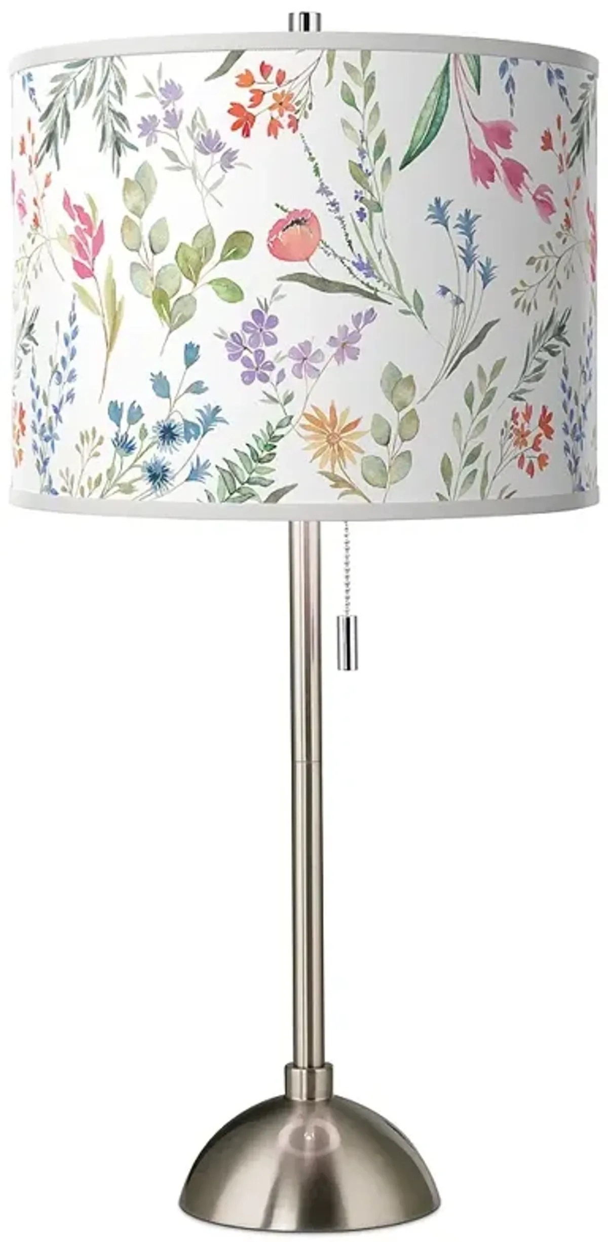 Spring's Joy Giclee Brushed Nickel Table Lamp