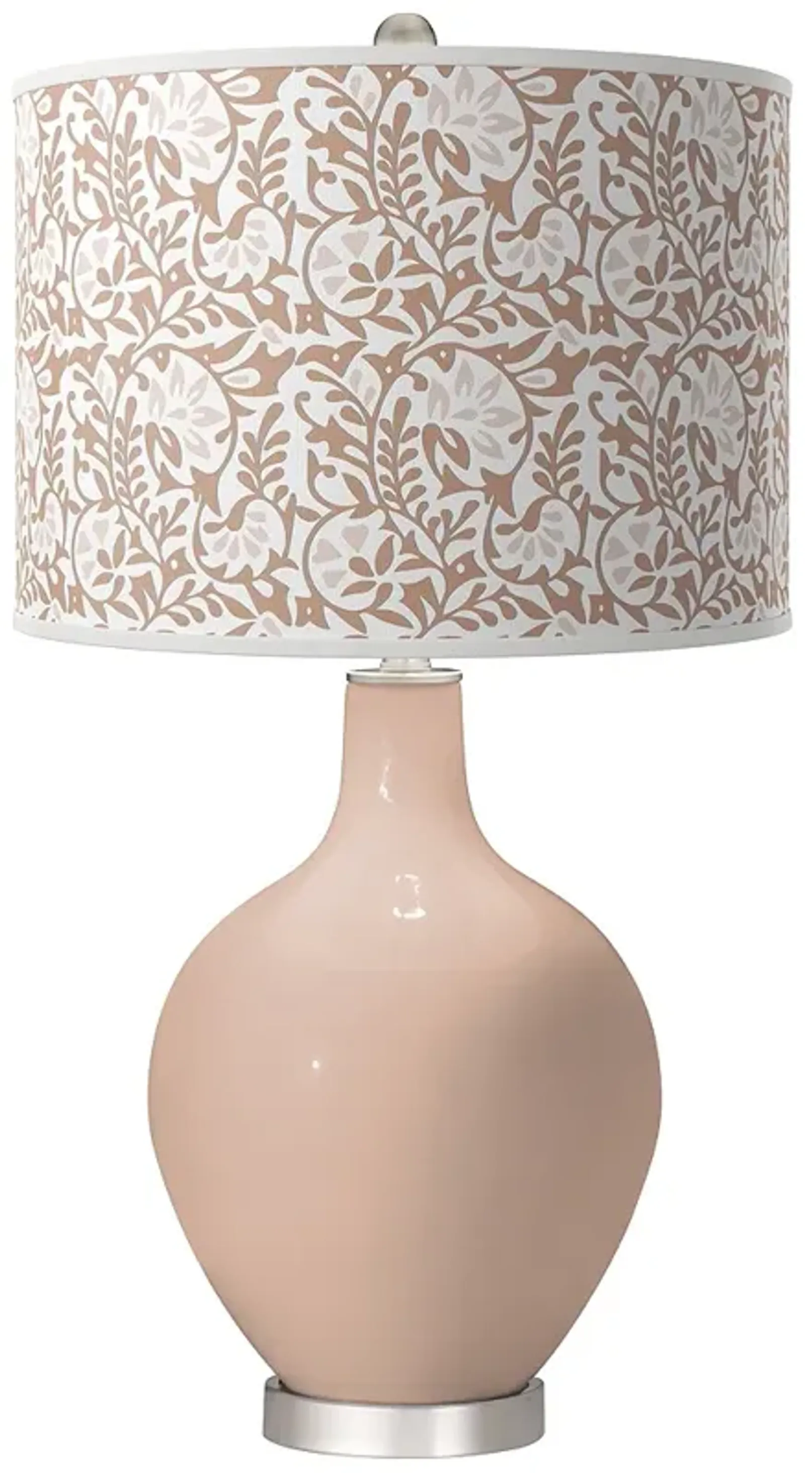 Italian Coral Gardenia Ovo Table Lamp