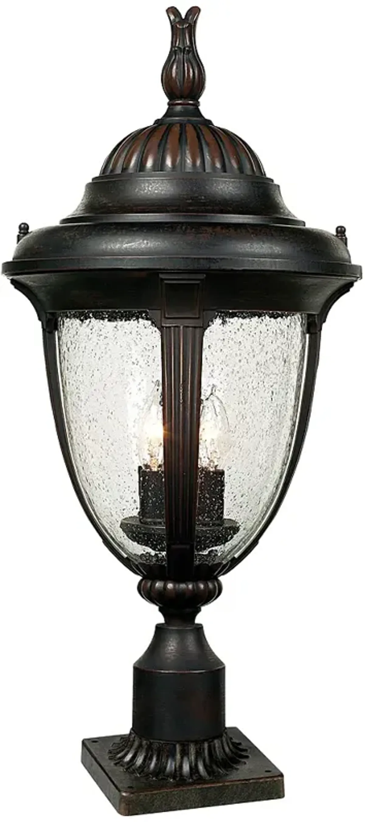 Casa Sierra 24 1/2" High Bronze Finish Post Light with Pier Adapter