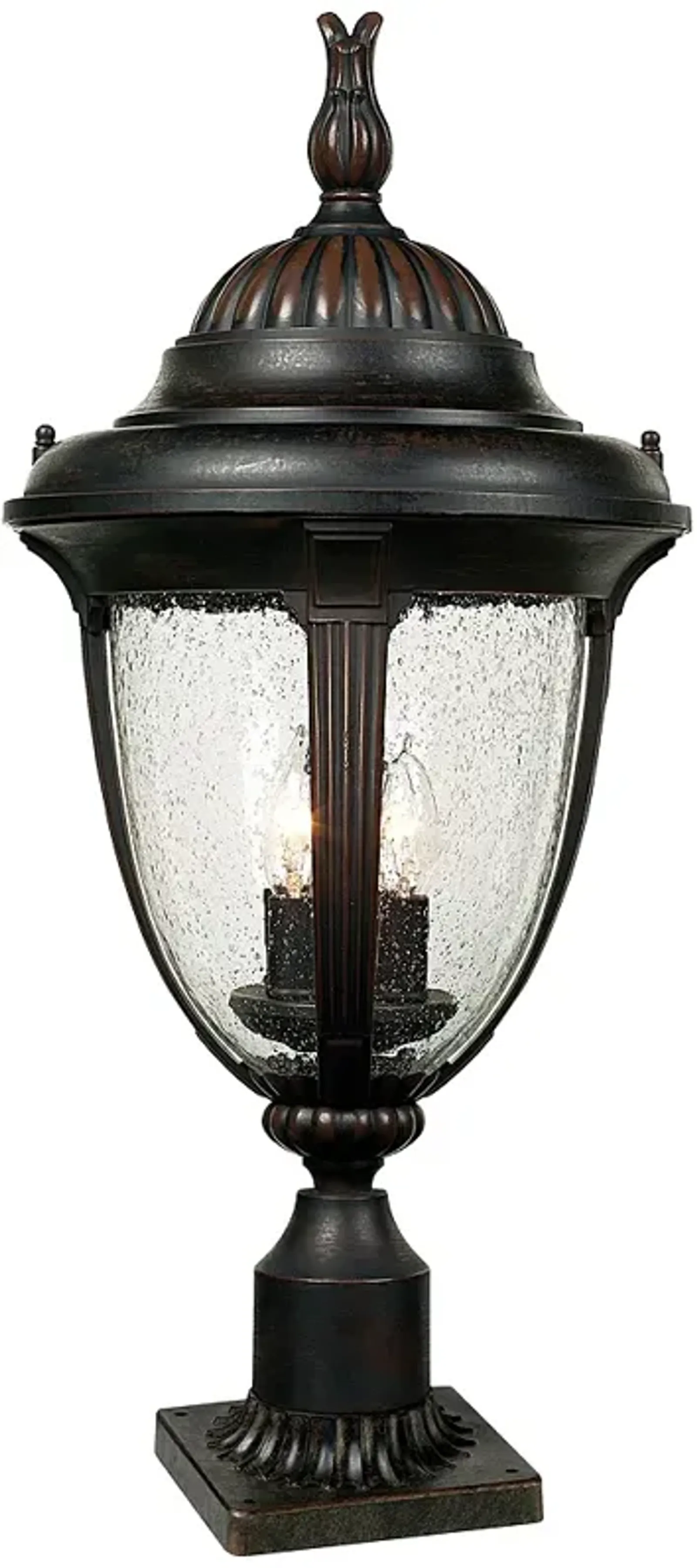 Casa Sierra 24 1/2" High Bronze Finish Post Light with Pier Adapter