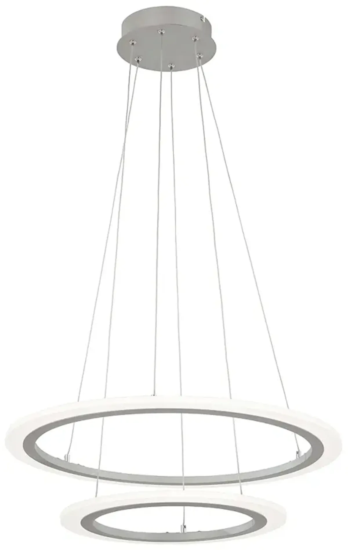 Discovery 23 3/4" Wide Silver 2-Tier LED Pendant Light