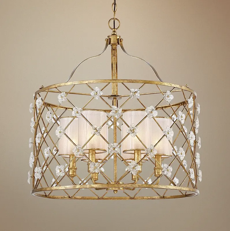 Victoria Park 26 1/2" Wide 6-Light Elara Gold Pendant