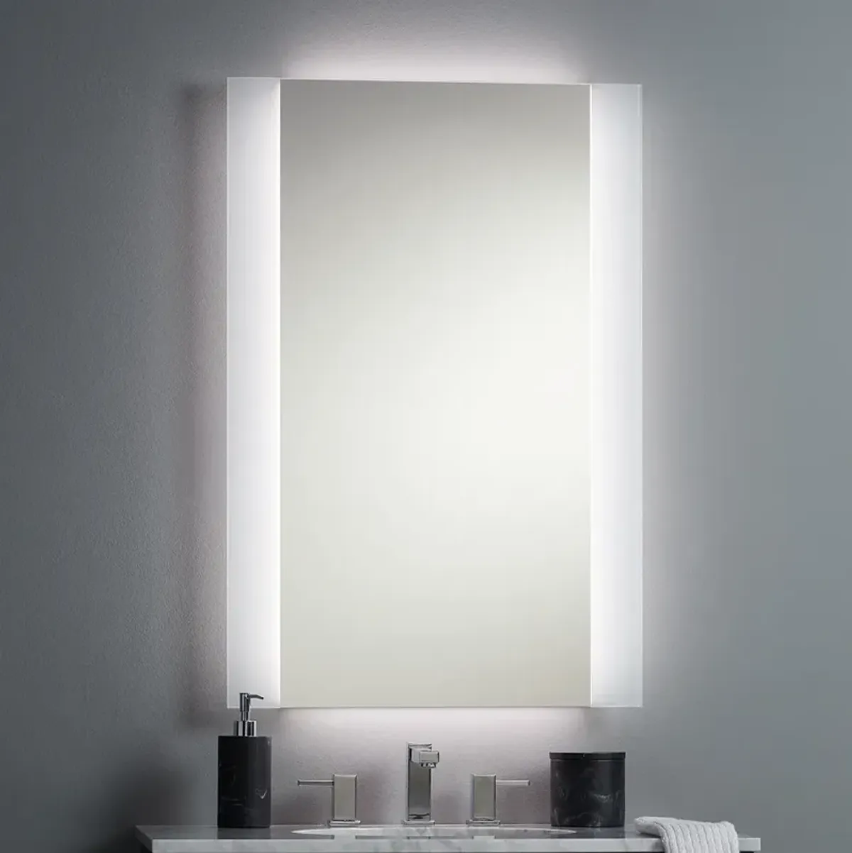 Possini Euro 36"x 24" Rectangular LED Light Wall Mirror