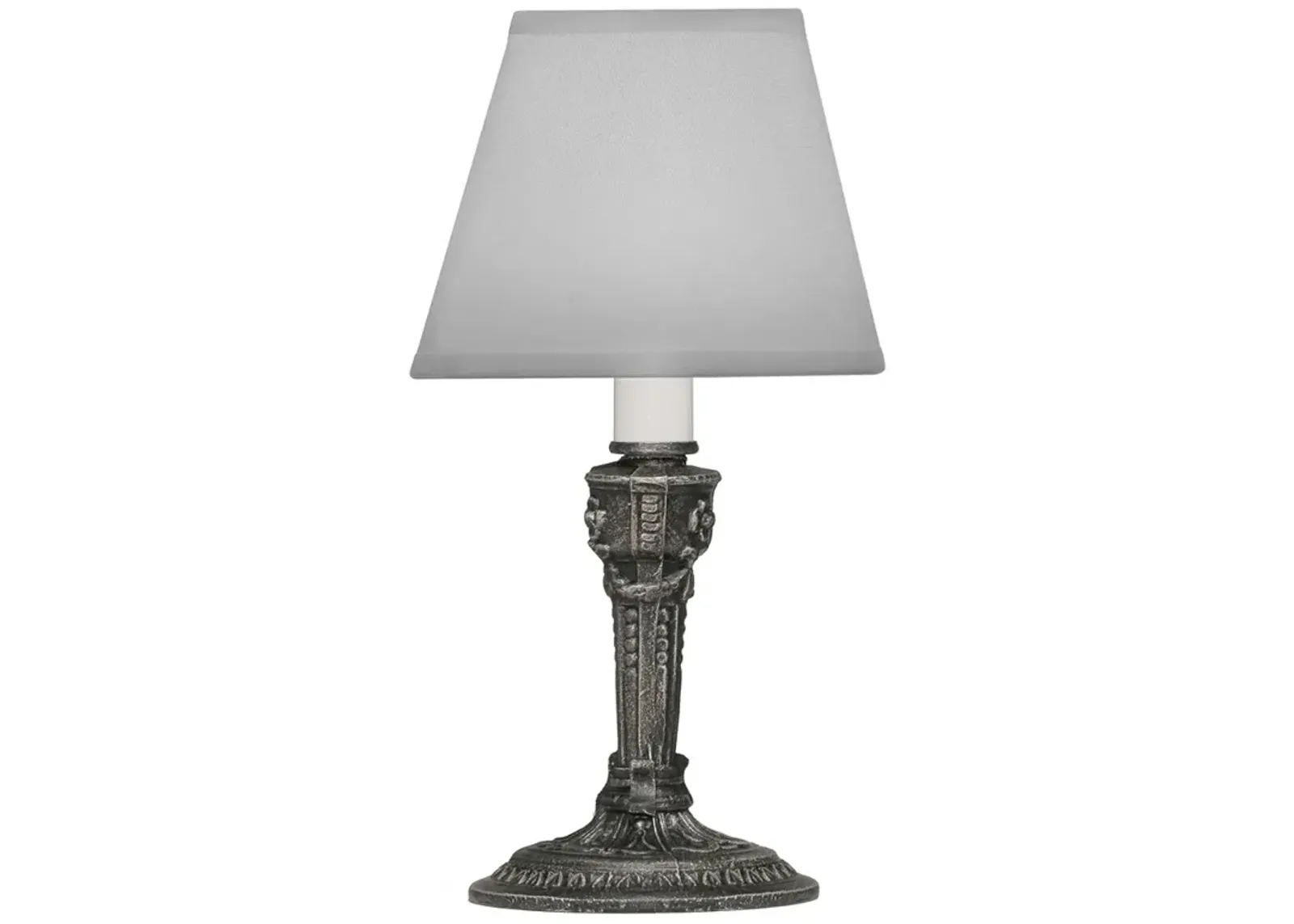 9.5" H Charcoal Candle Lamp