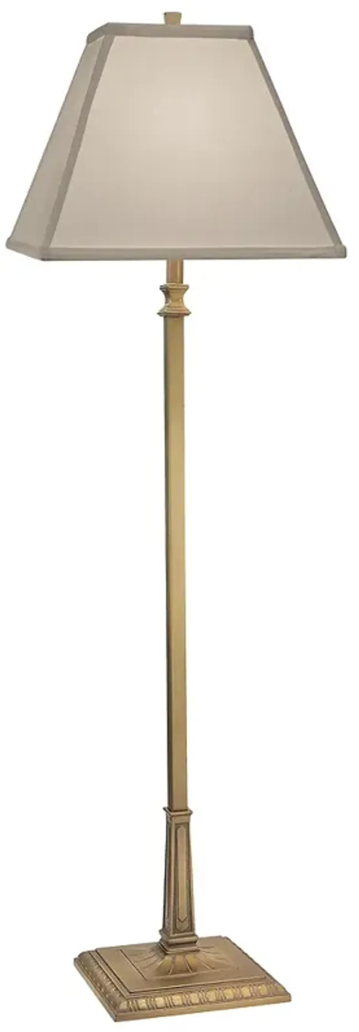 60" H Artisan Brass Mission Style Floor Lamp