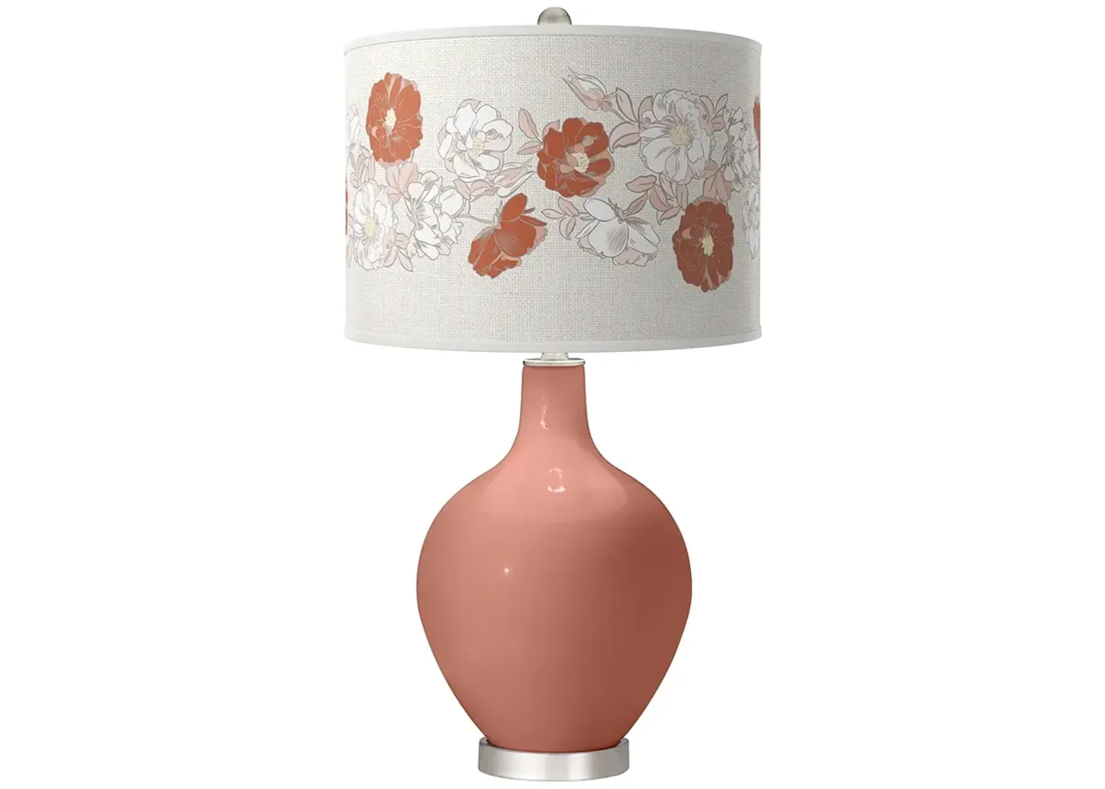 Rojo Dust Rose Bouquet Ovo Table Lamp