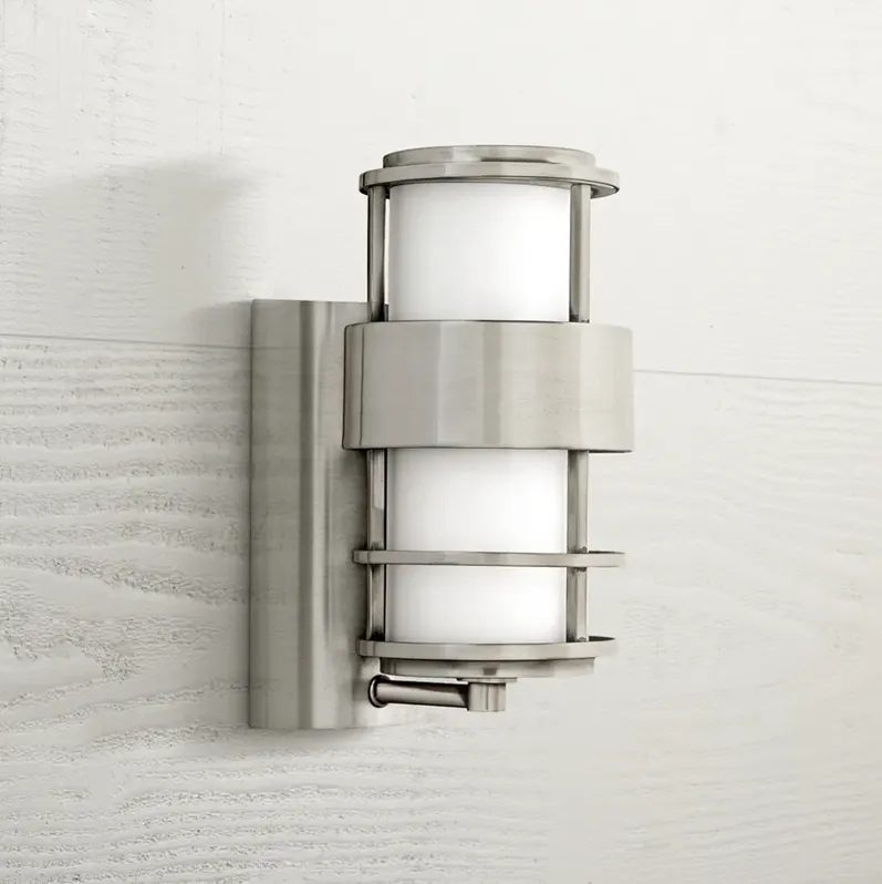 Hinkley Saturn Stainless Steel 12" High Outdoor Wall Light