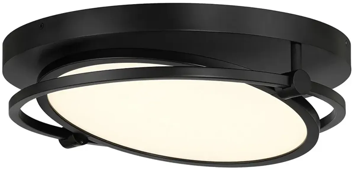 George Kovacs Studio 23  1-Light LED Black Flush Mount