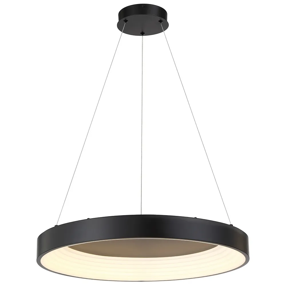 George Kovacs Conc 1-Light LED Black Pendant