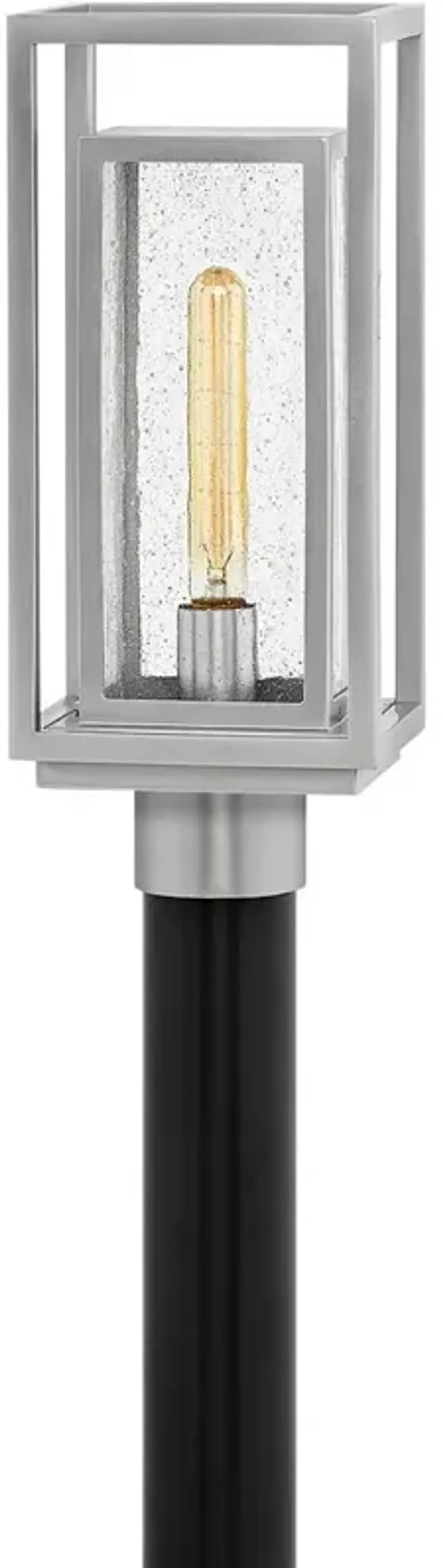 Hinkley Republic 17" High Satin Nickel Outdoor Post Light