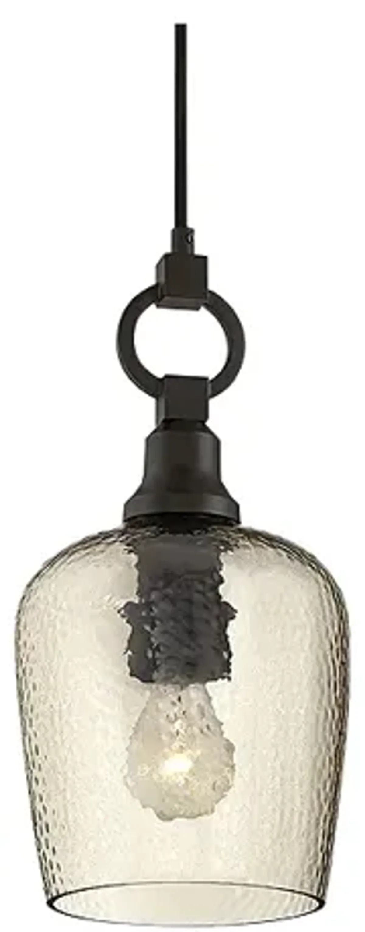 Quoizel Kendrick 7" Wide Western Bronze Mini Pendant