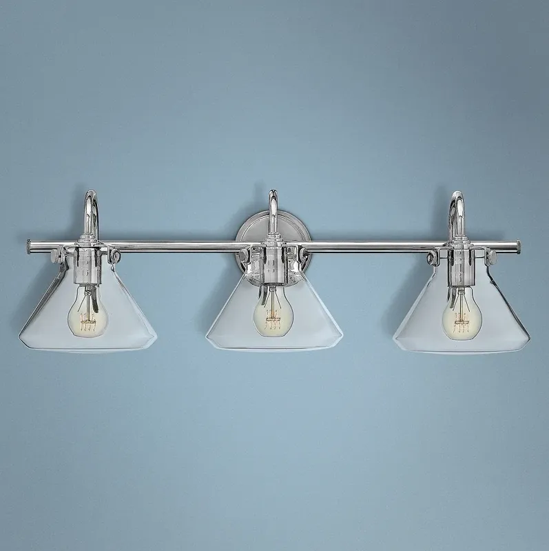 Hinkley Congress 29 1/2" Wide Chrome 3-Light Bath Light