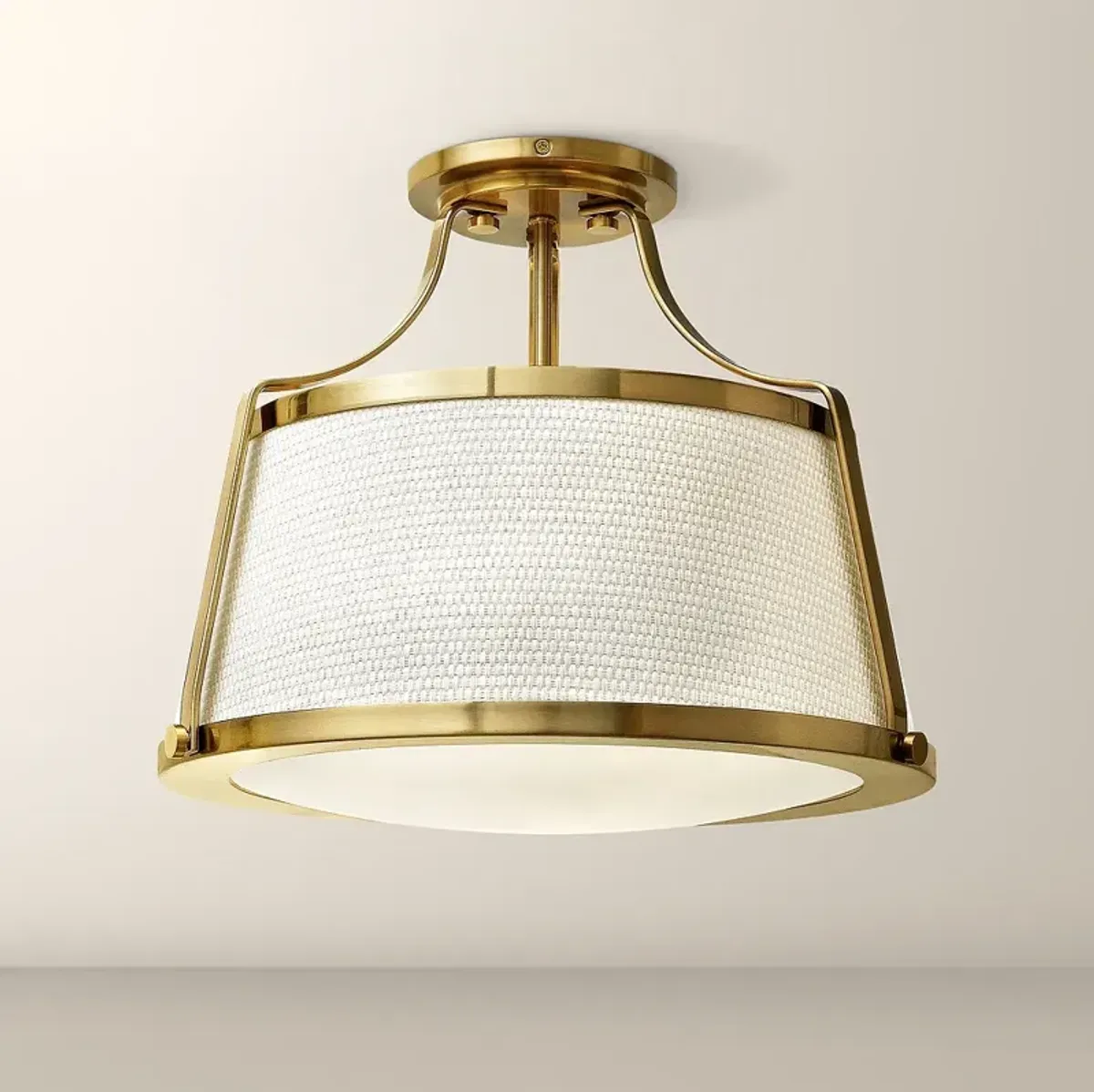 Hinkley Charlotte 16" Wide Brushed Caramel Ceiling Light