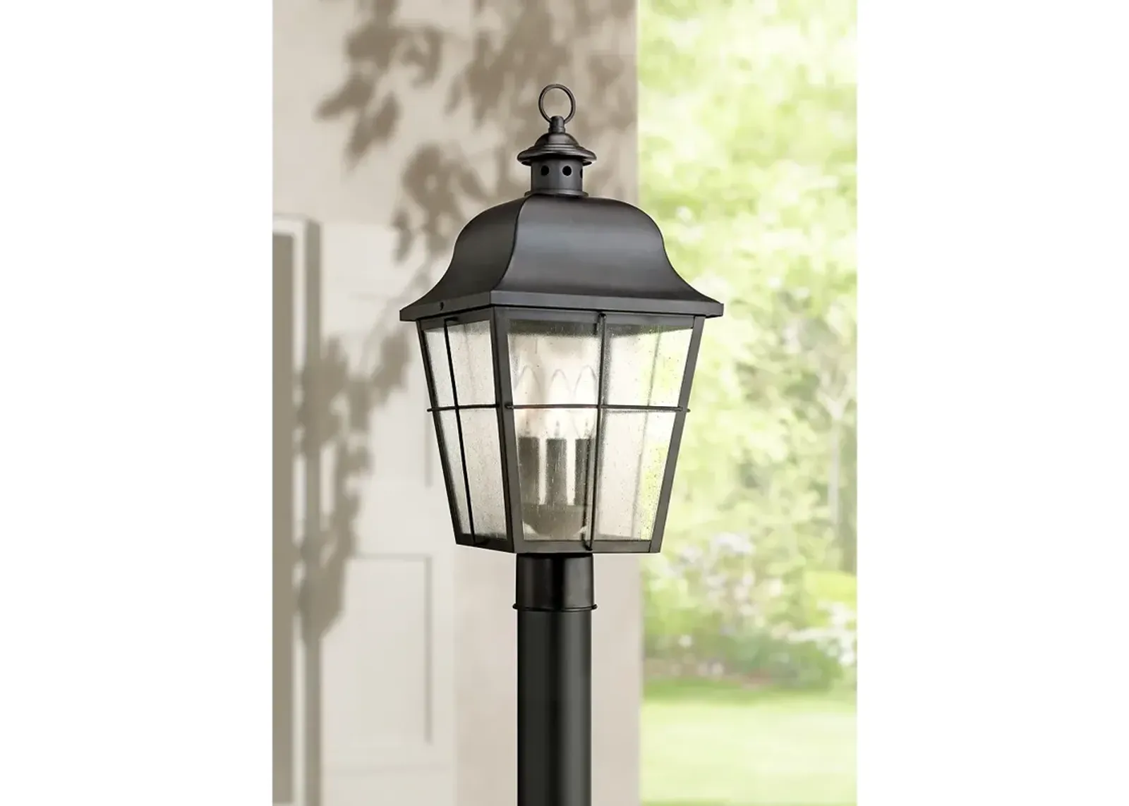 Quoizel Millhouse 21 1/2" High Black Outdoor Post Light