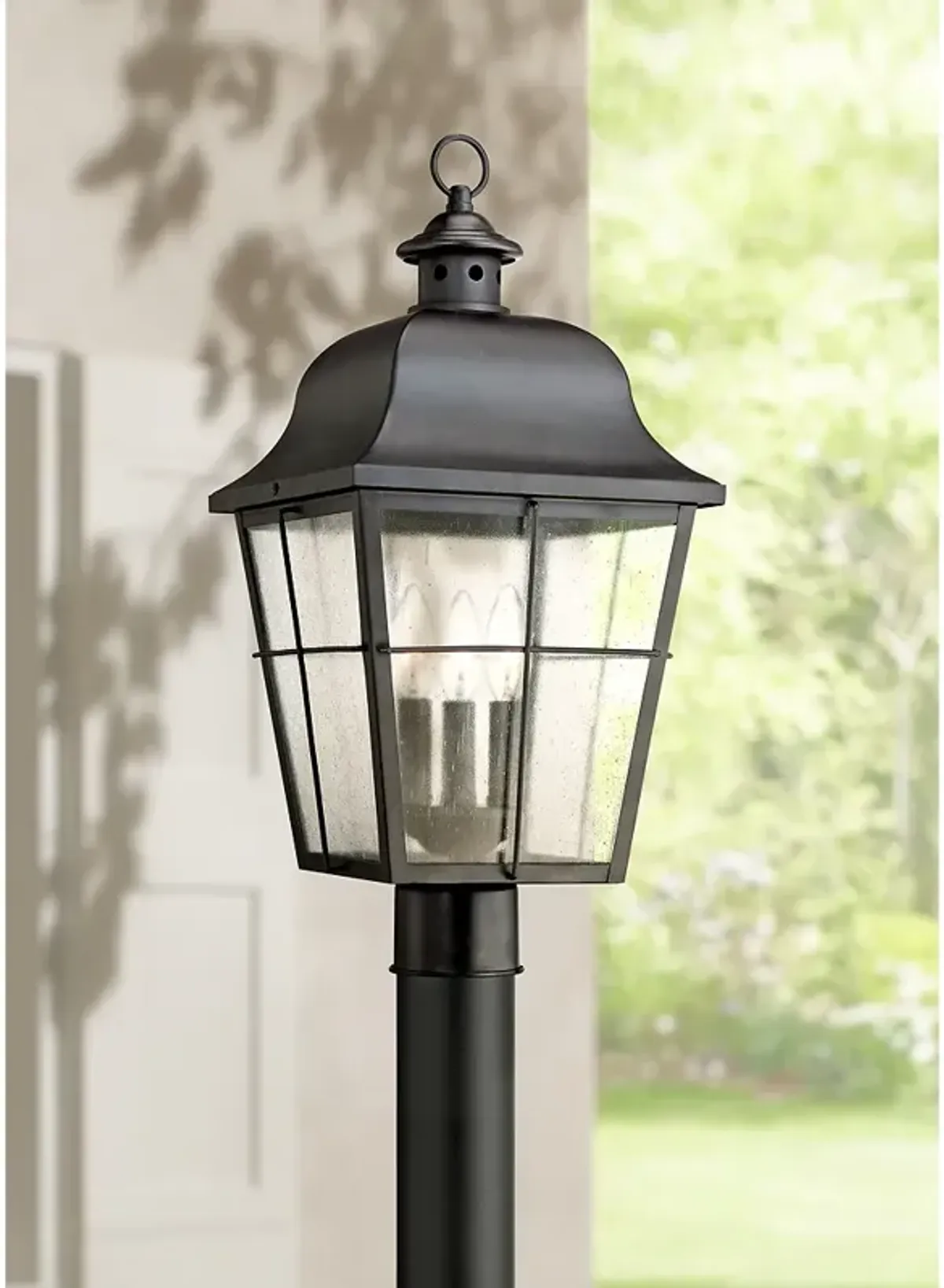 Quoizel Millhouse 21 1/2" High Black Outdoor Post Light