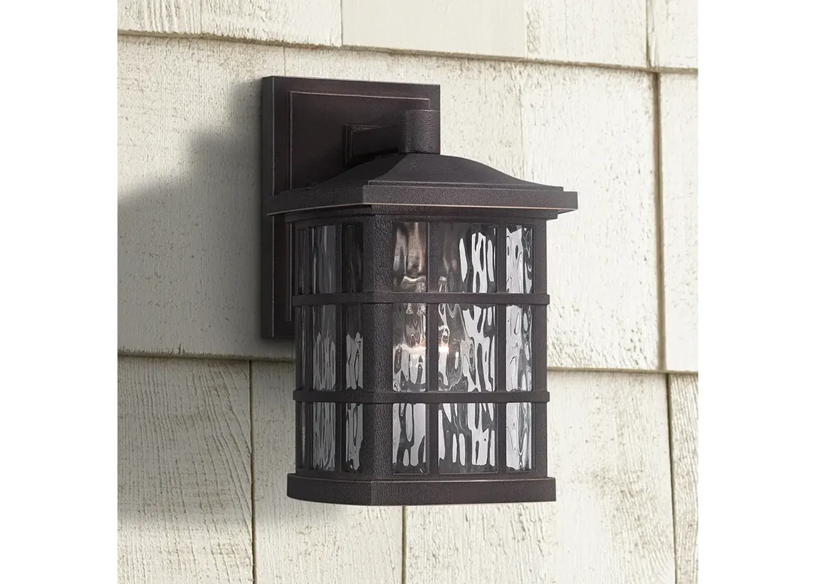 Quoizel Stonington 10 1/2" High Bronze Outdoor Wall Light