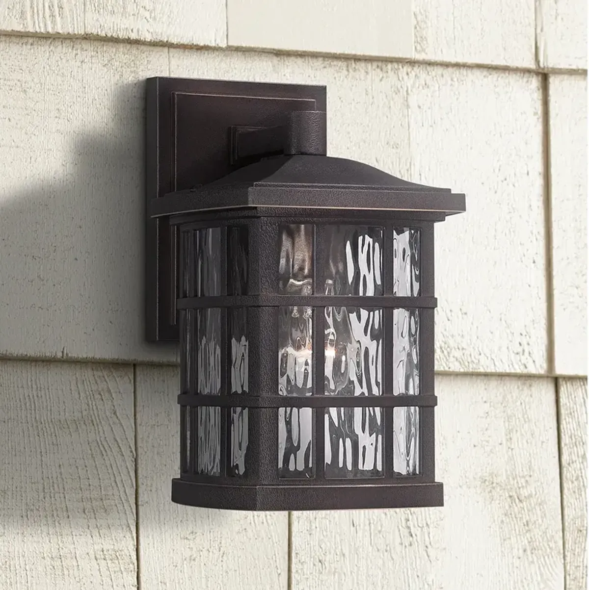 Quoizel Stonington 10 1/2" High Bronze Outdoor Wall Light