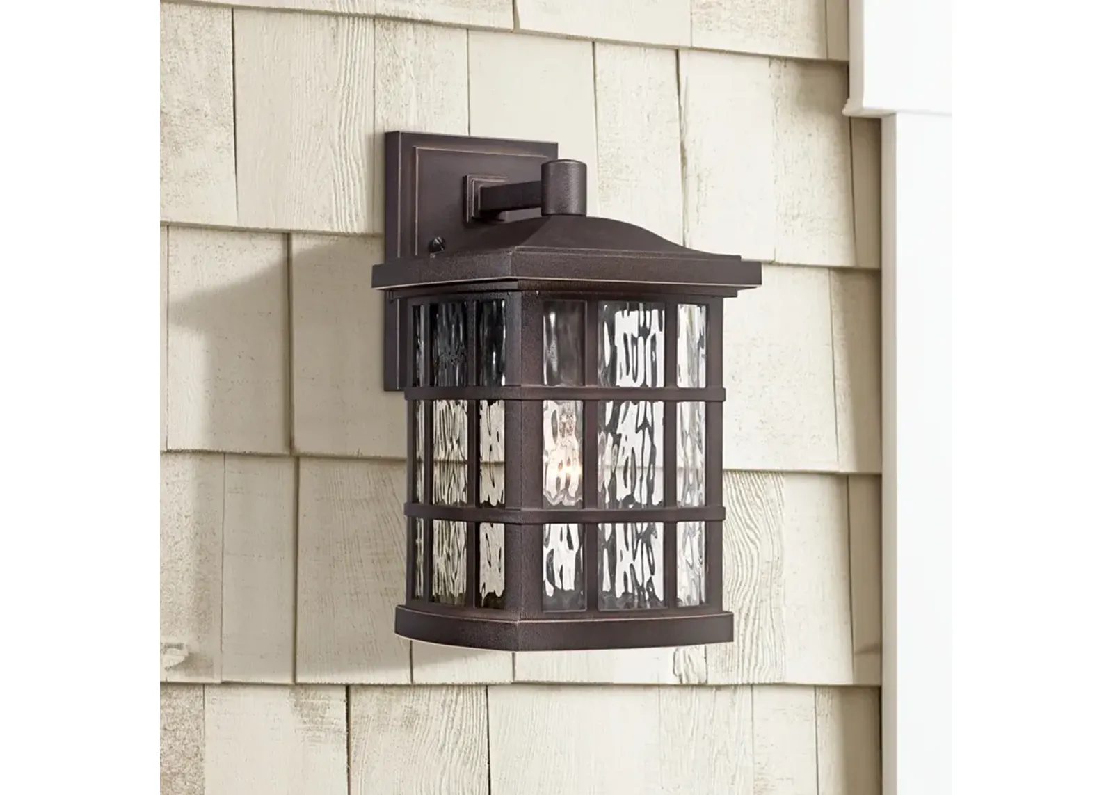 Quoizel Stonington 13" High Bronze Outdoor Wall Light