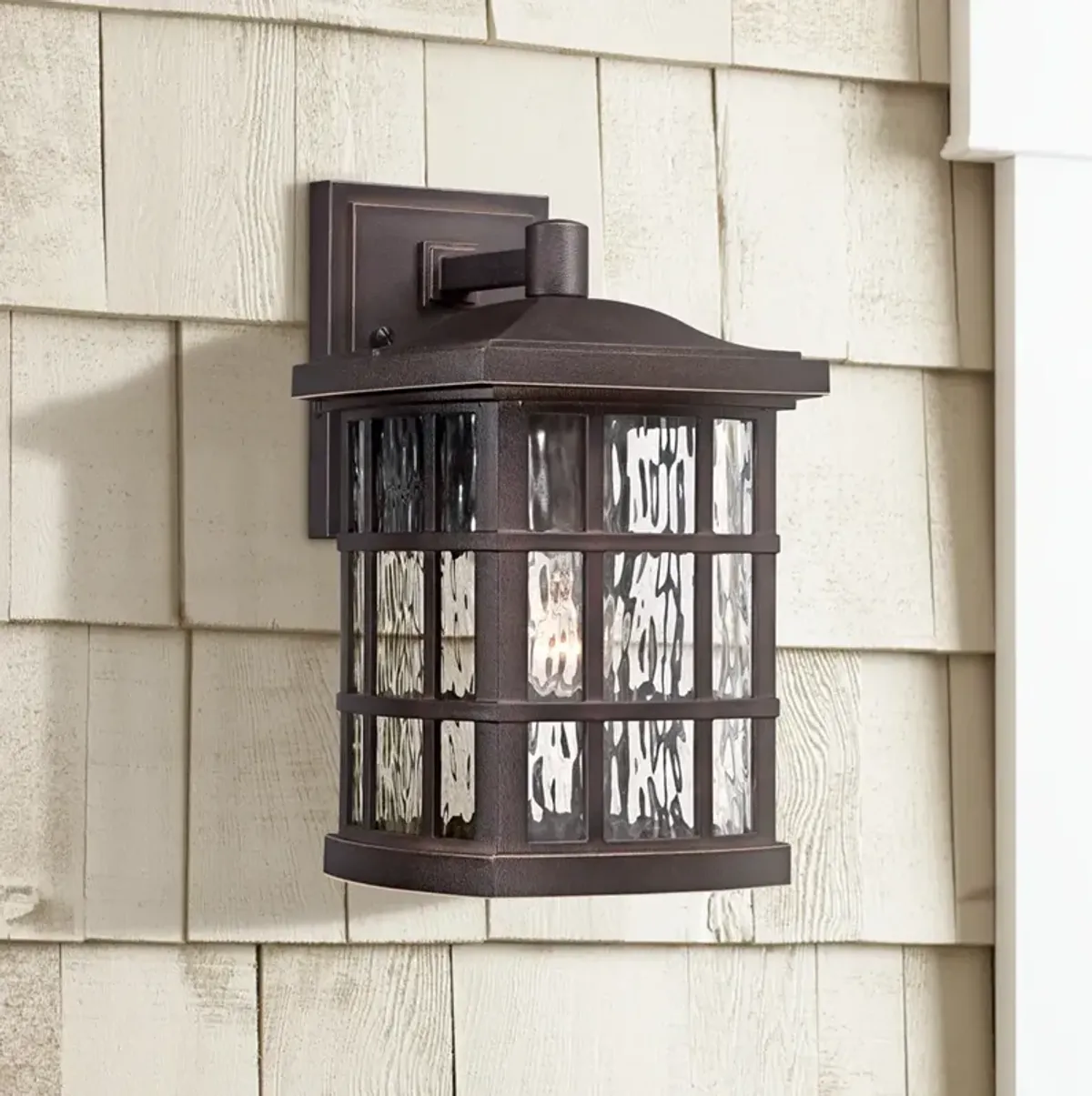 Quoizel Stonington 13" High Bronze Outdoor Wall Light