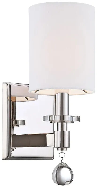 Metropolitan Chadbourne 15" High Polished Nickel Wall Sconce