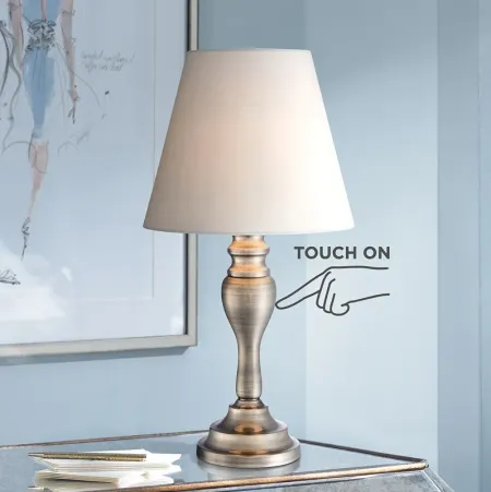 Regency Hill  Thom 19 1/4" Brass Finish Touch On-Off Accent Table Lamp