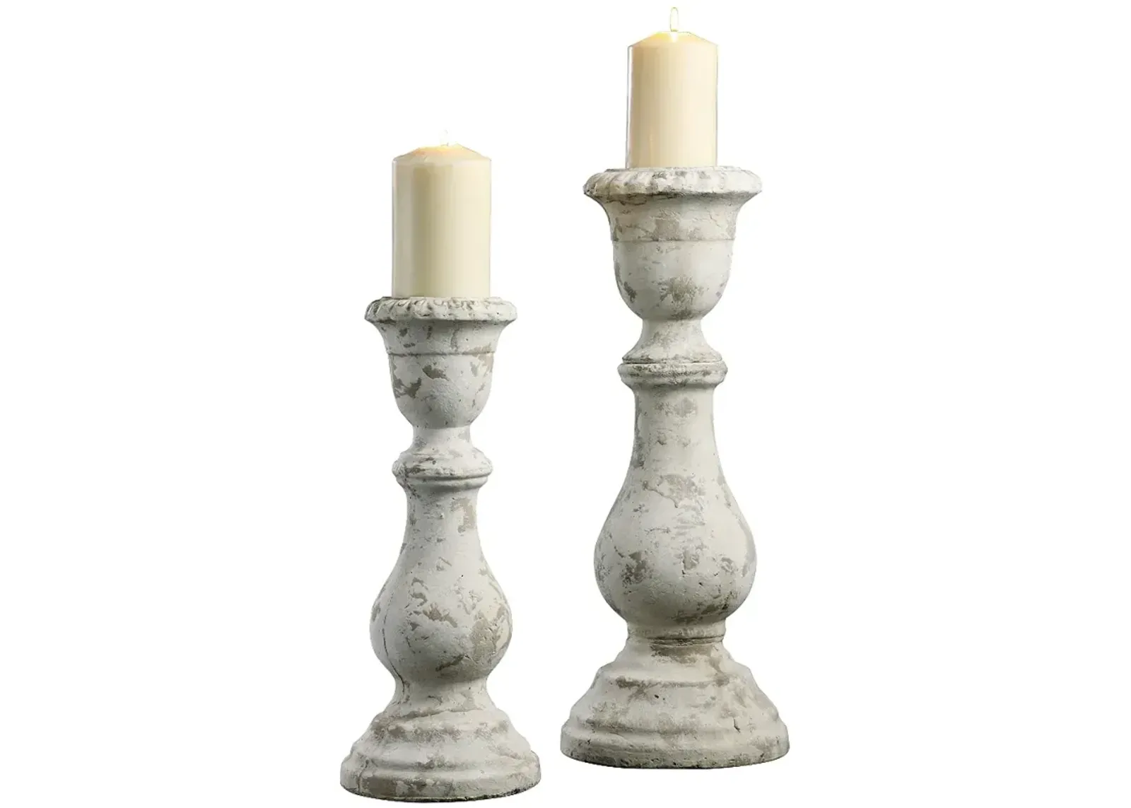 Crestview Collection Newport Pillar Candle Holders Set of 2