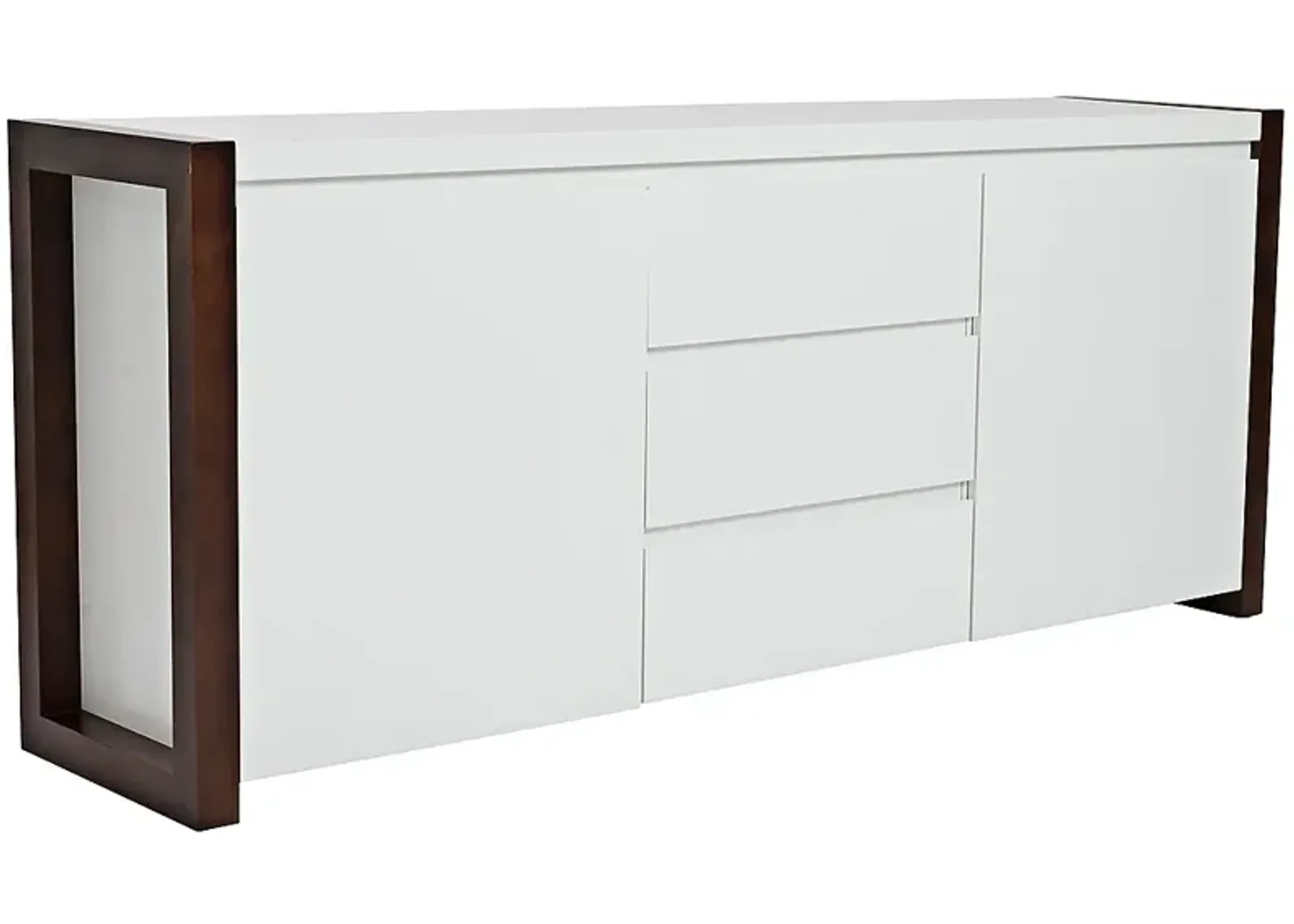 Manon Dark Walnut and White Sideboard