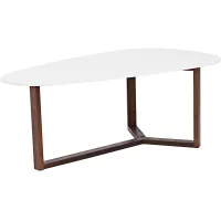 Morty White Modern Coffee Table