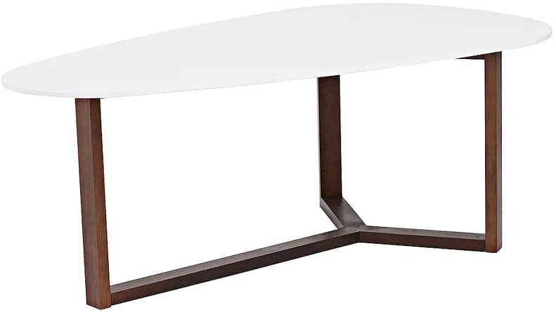 Morty White Modern Coffee Table
