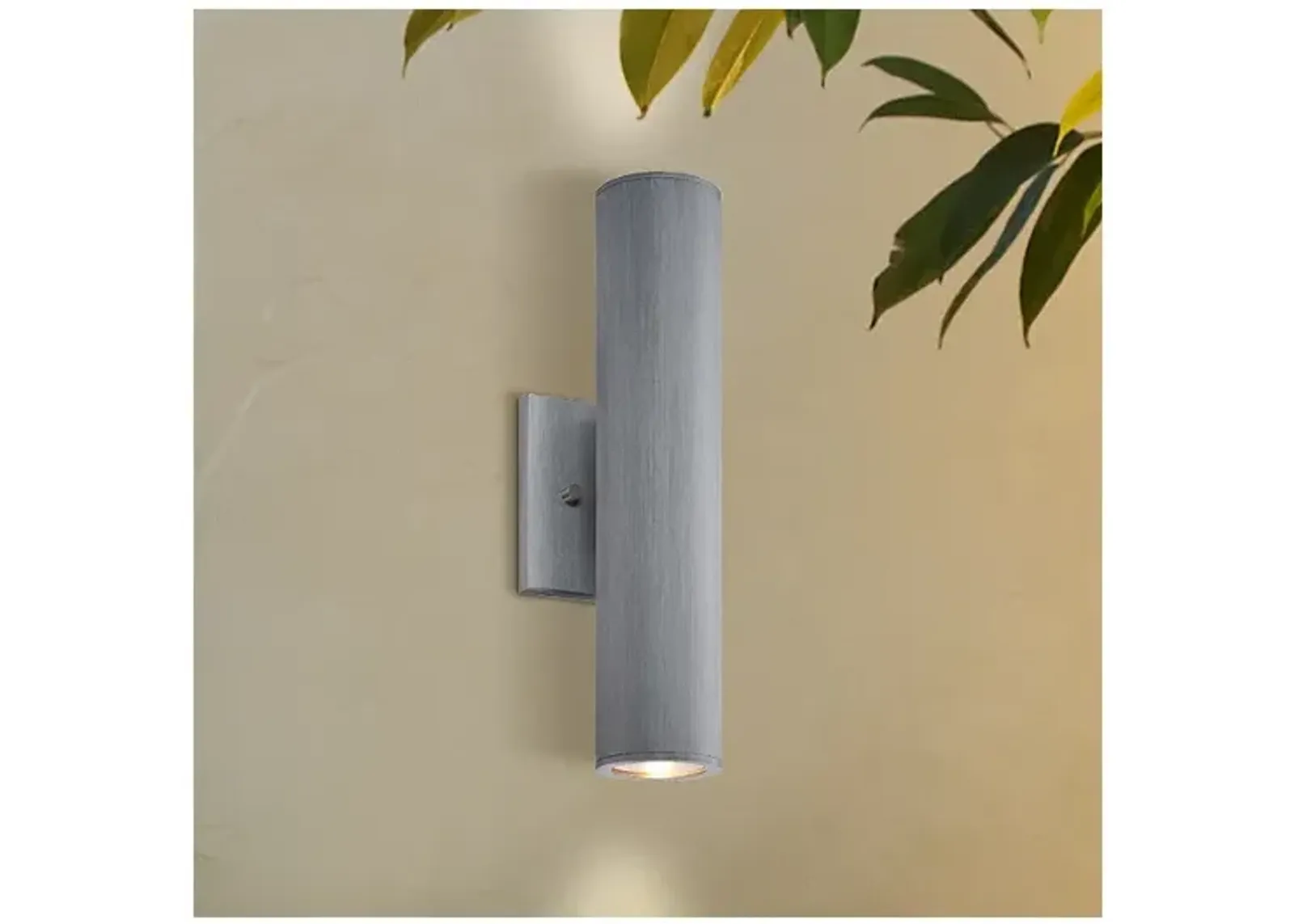 Minka Skyline LED 14 1/2" High Silver Aluminum Outdoor Wall Light