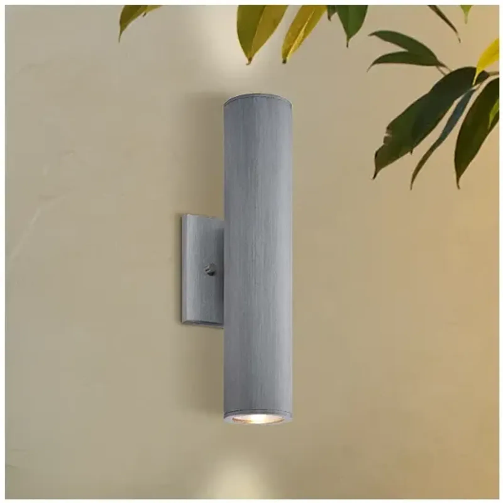 Minka Skyline LED 14 1/2" High Silver Aluminum Outdoor Wall Light