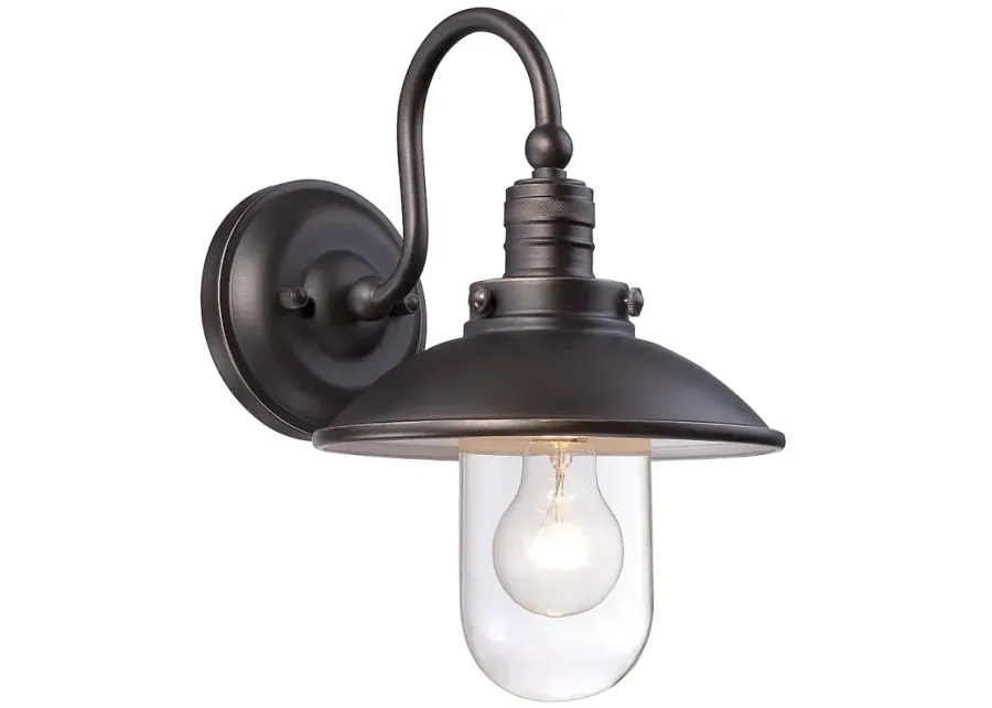 Minka Downtown Edison 13" High Bronze Outdoor Wall Light