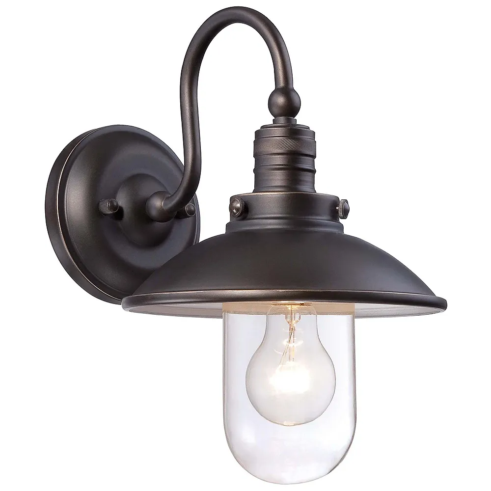 Minka Downtown Edison 13" High Bronze Outdoor Wall Light