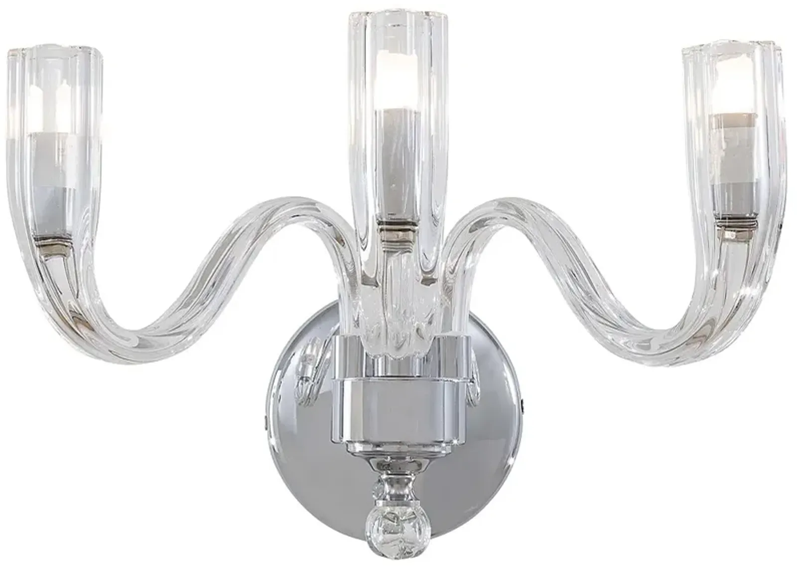 Metropolitan Berna 11 1/2" Wide Chrome Wall Sconce