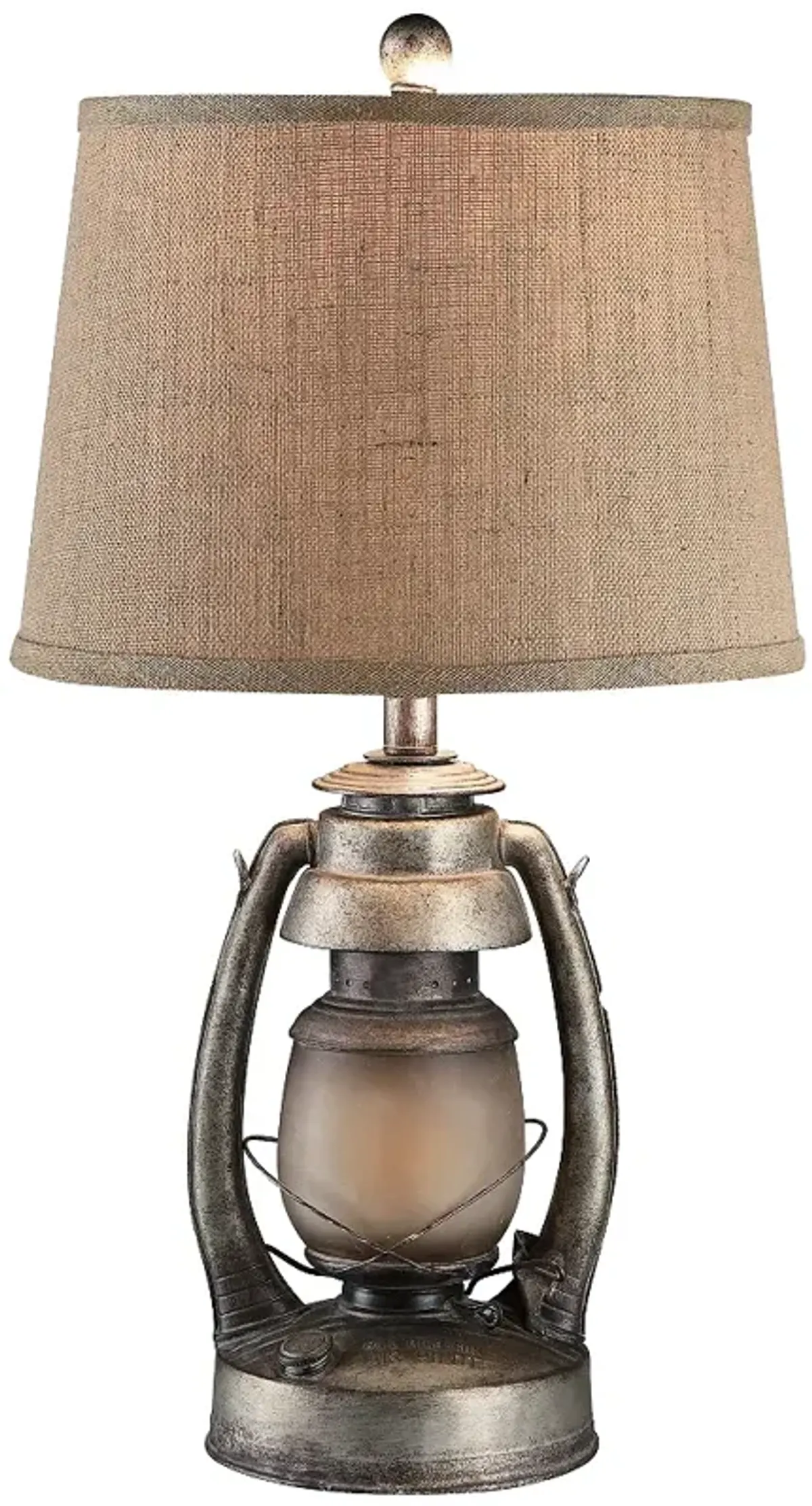 Crestview Jonah 26 3/4" High Rustic Western Silver Lantern Table Lamp