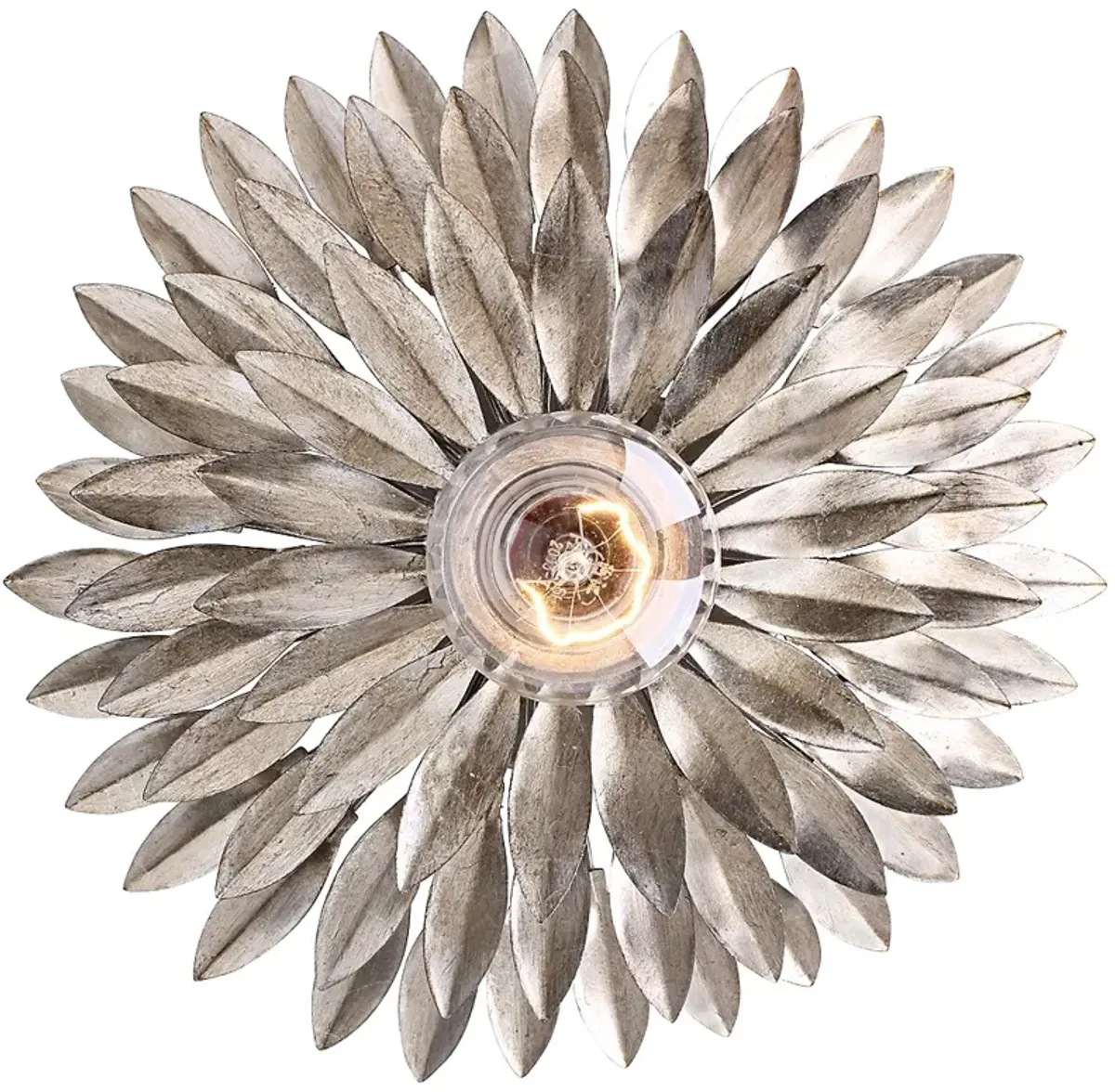 Crystorama Broche 11" High Silver Sconce