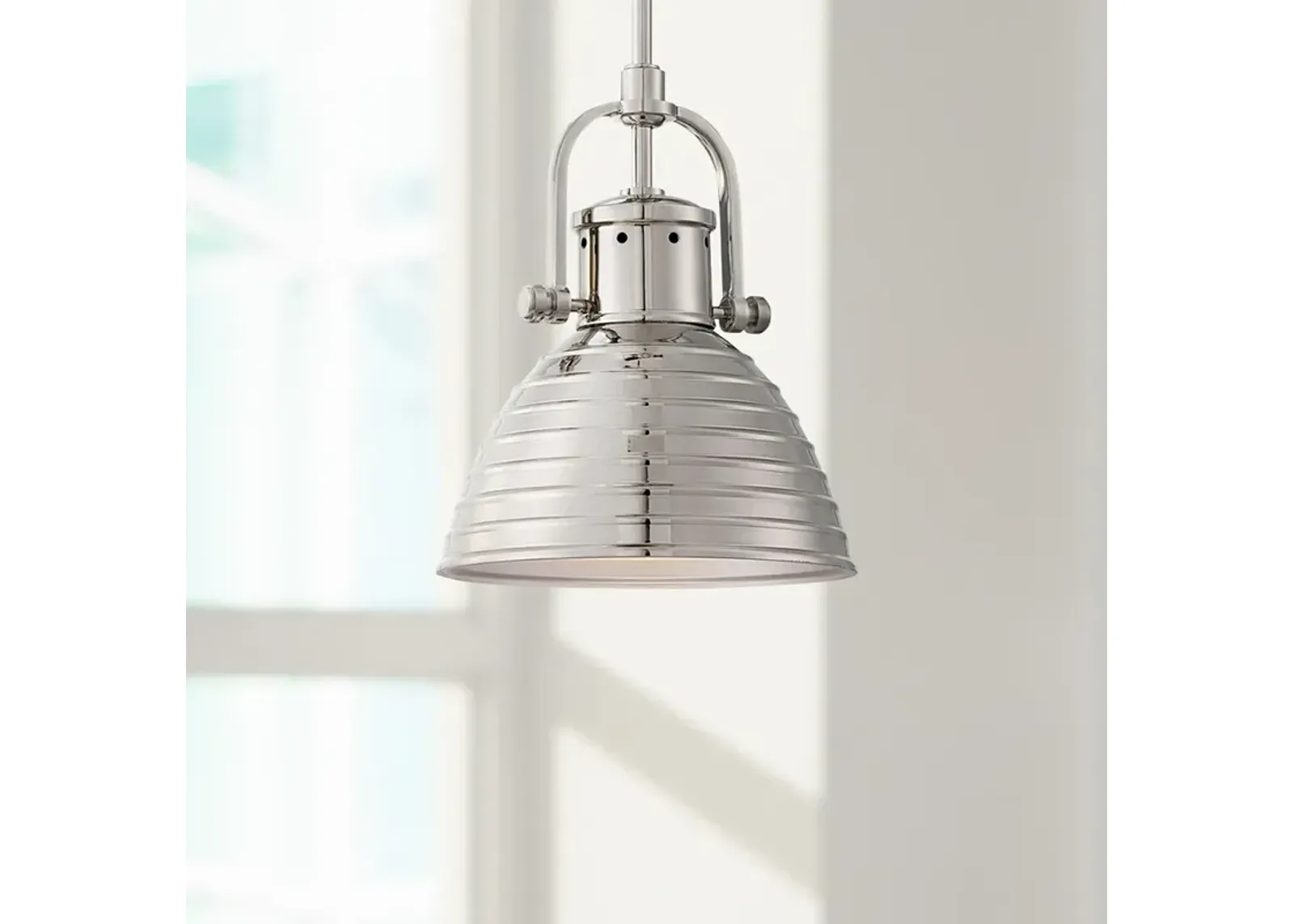 Minka-Lavery 1-Light Polished Nickel Mini Pendant